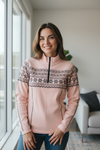 NEWLAND - Semmering Lady T-Neck with Snowflake Patterns