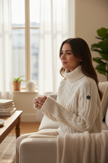  NEWLAND - Edvige Lady Cable Turtle Neck Sweater