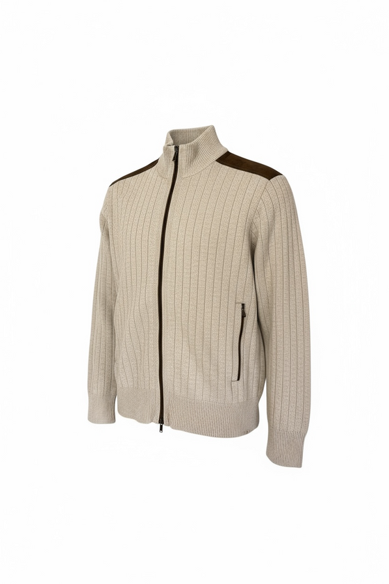 Paul & Shark - Wool and cashmere zip cardigan