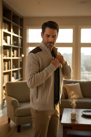 Paul & Shark - Wool and cashmere zip cardigan