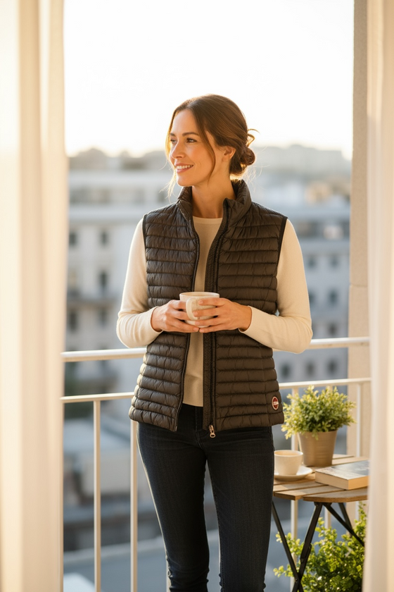 Colmar - Women's Quilted Woven Deluxe Down Sleeveless Jacket