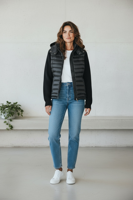 Colmar - Woven Smoky Quilted Jacket for Women