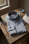 Emanuel Berg - Long Sleeve Shirt Premium Quality Jersey - Modern Fit - Medium Blue