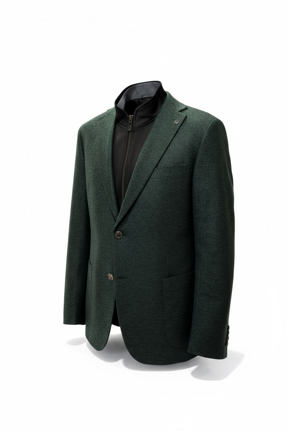 Digel - Earl-ST - Modern Fit - Wool jersey blazer with detachable insert