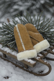  Crown Cap - Women's Double-Sided Fur Mittens