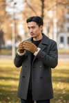Crown Cap - Double-sided sheepskin gloves for men