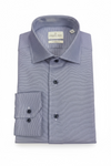 Emanuel Berg - Byron - Plain long sleeve shirt Albini 4Flex - Modern Fit - Bright Blue