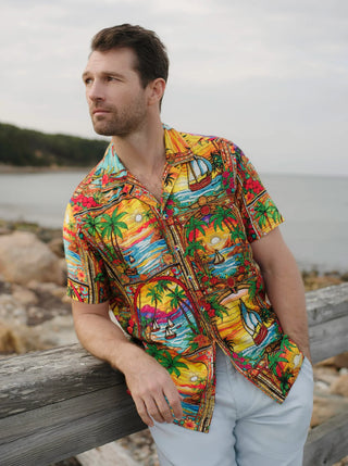 Robert Graham - THE SAILOR SKY - Short Sleeve Shirt Limited Edition