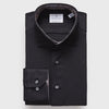 Emanuel Berg - Byron - Chemise manches longues unie Albini 4Flex - Modern Fit - Noir