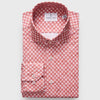 Emanuel Berg - Byron - Chemise manches longues à motifs Albini 4Flex - Modern Fit - Brick