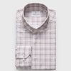 Emanuel Berg - Byron - Albini 4Flex Checked Long Sleeve Shirt - Modern Fit - Gray