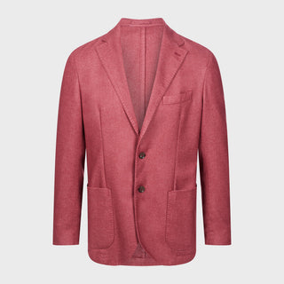 Emanuel Berg - William - Wool and Cashmere D-Constructed Suit Jacket - Dark Red