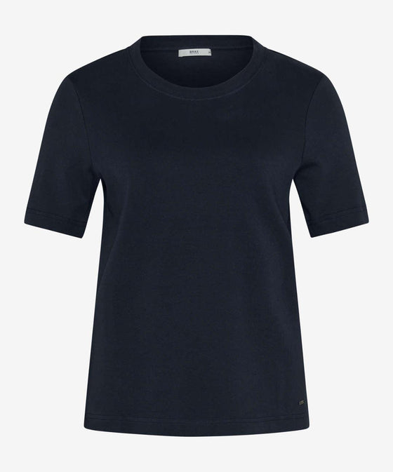 BRAX - Cira - T-shirt uni de coton jersey - LE CAPITAINE D'A BORD