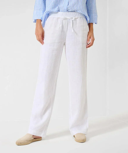 Pantalon BRAX Femme 16R Beige – Lin Et Viscose, Coupe Cindy Cheville