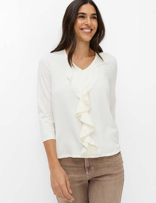 BRAX - Clarisa - V-neck viscose blouse