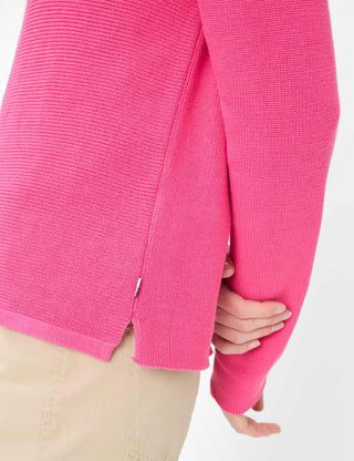 BRAX - Lesley - Round-neck cotton sweater