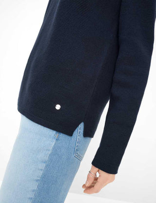 BRAX - Lesley - Round-neck cotton sweater
