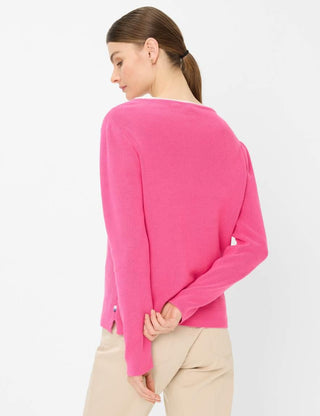 BRAX - Lesley - Round-neck cotton sweater