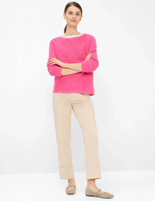 BRAX - Lesley - Round-neck cotton sweater