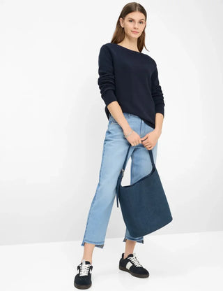 BRAX - Lesley - Round-neck cotton sweater