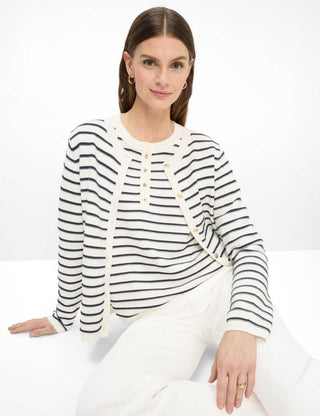BRAX - Lucy - Striped Cotton Sweater