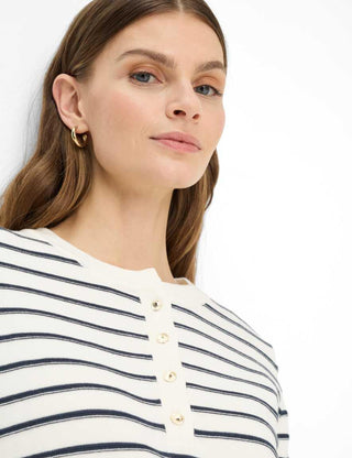 BRAX - Lucy - Striped Cotton Sweater