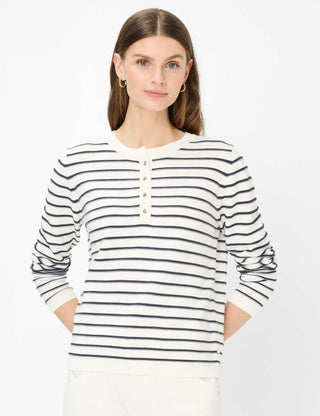 BRAX - Lucy - Striped Cotton Sweater