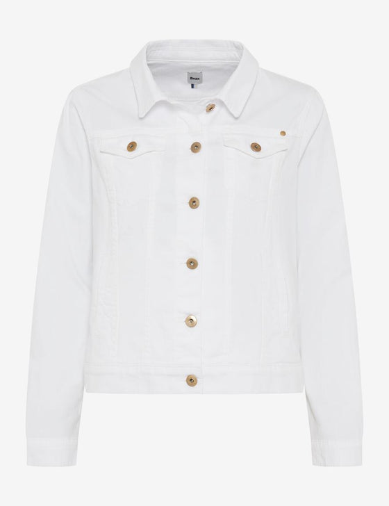 BRAX - Miami - Stretch Denim Jacket - White