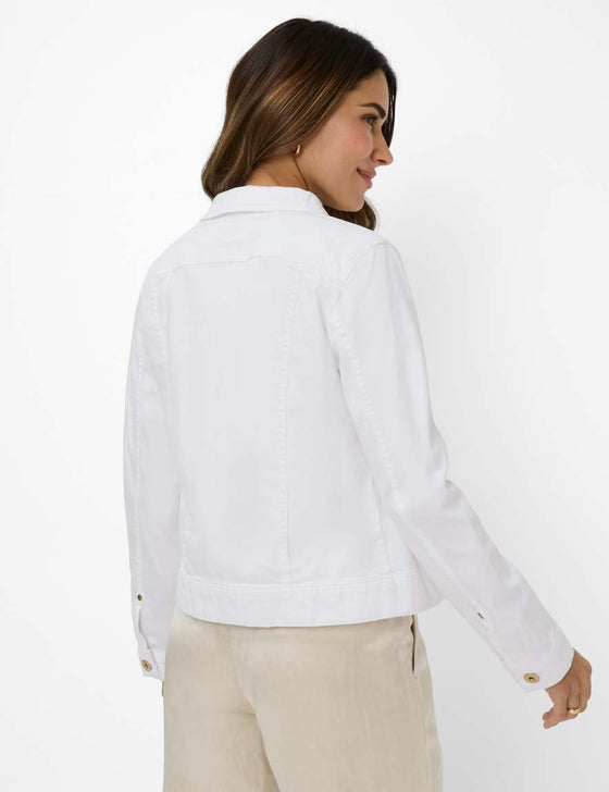 BRAX - Miami - Stretch Denim Jacket - White