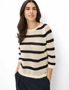 BRAX - Nala - Striped Cotton Knit Sweater