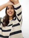 BRAX - Nala - Striped Cotton Knit Sweater