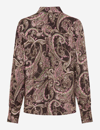 BRAX - Vic - Viscose blouse with paisley patterns