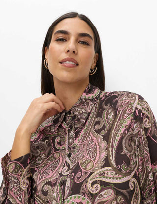 BRAX - Vic - Viscose blouse with paisley patterns