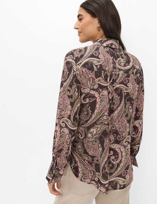 BRAX - Vic - Viscose blouse with paisley patterns