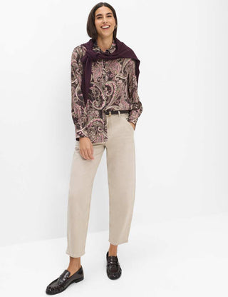 BRAX - Vic - Viscose blouse with paisley patterns