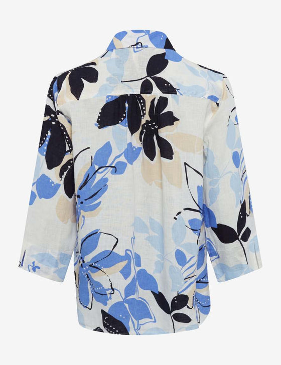 BRAX - Vicki - Floral linen blouse