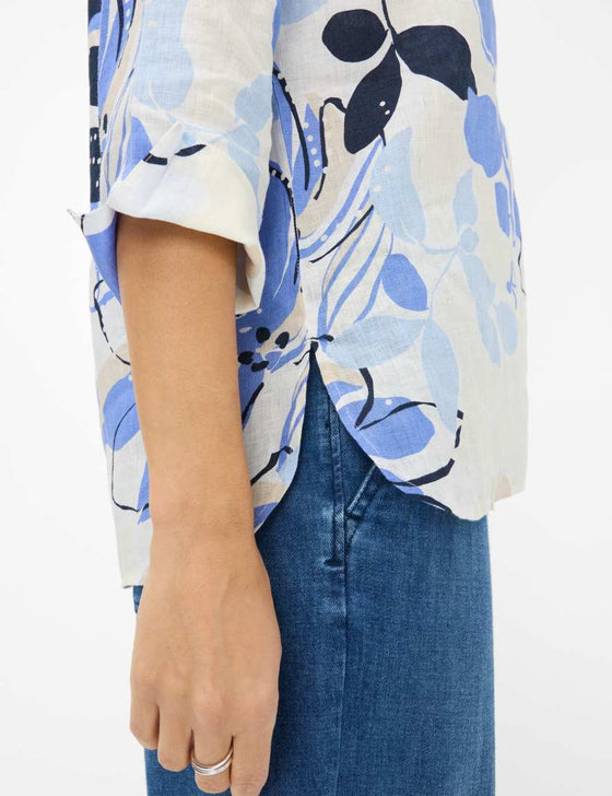 BRAX - Vicki - Floral linen blouse