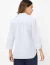 BRAX - Vicki - Striped linen and cotton blouse