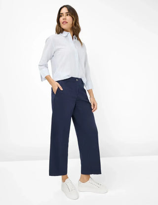 BRAX - Vicki - Striped linen and cotton blouse