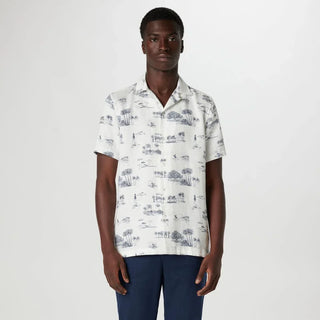 Bugatchi - Chemise à manches courtes Jackson Retro Coastal - LE CAPITAINE D'A BORD