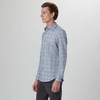 Bugatchi - James - Chemise manches longues carreaux OoohCotton® - LE CAPITAINE D'A BORD