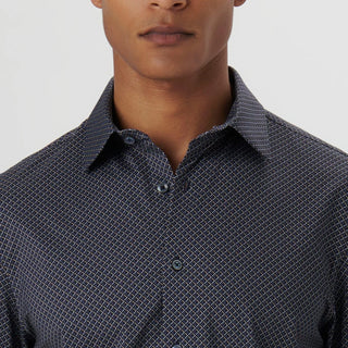 Bugatchi - James - Chemise manches longues lozanges OoohCotton® - LE CAPITAINE D'A BORD