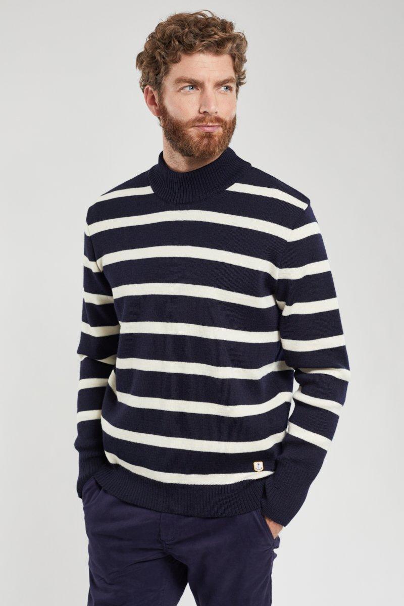 Armor-Lux - Heritage striped wool high-neck sweater – LE CAPITAINE D'A BORD