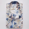 Emanuel Berg - Short-sleeved printed cotton and linen shirt