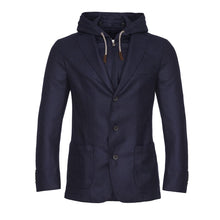  Emanuel Berg - Solid Loro Piana D-Constructed Shirt Jacket with Detachable Hood