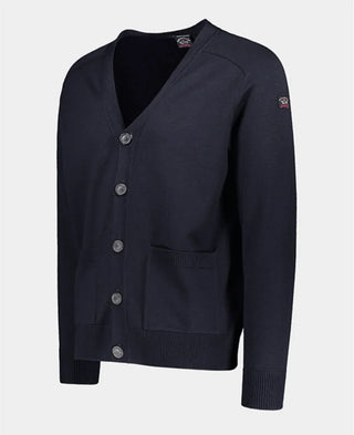 Paul & Shark - Cardigan à boutons de laine Cool Touch - LE CAPITAINE D'A BORD