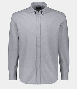 Paul & Shark - Chemise de flanelle pied-de-poule - J Fit - LE CAPITAINE D'A BORD
