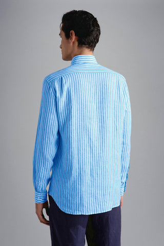 Paul & Shark - Chemise de lin manches longues à rayures - LE CAPITAINE D'A BORD