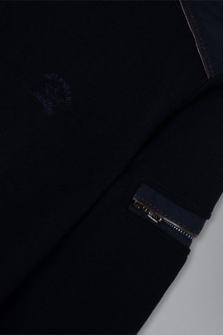 Paul & Shark - Col zip de laine avec appliqués de nylon - LE CAPITAINE D'A BORD