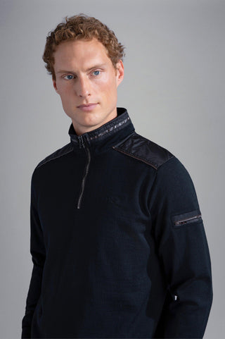 Paul & Shark - Col zip de laine avec appliqués de nylon - LE CAPITAINE D'A BORD